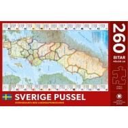 Sverige pussel med landskap 260 bitar